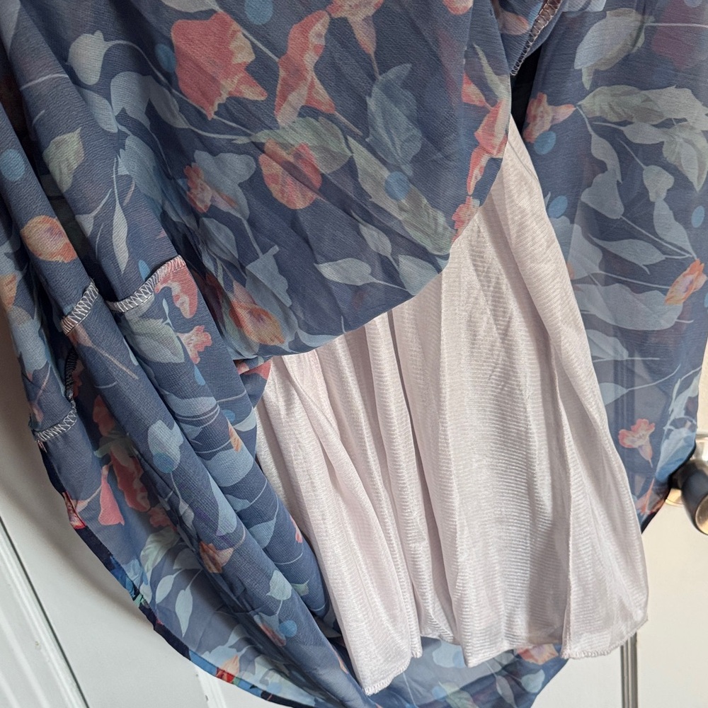 Floral Blue Maxi Dress - Picture 8 of 10